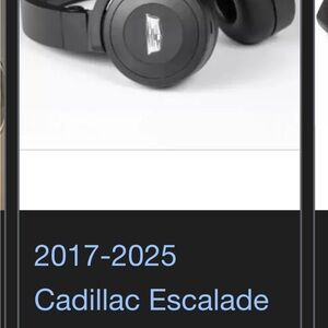 2017-25 Cadillac OEM Black Over-Ear Headphones